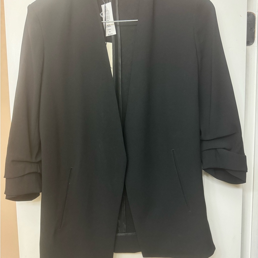 Aritzia Black Open-Front Blazer - Babaton New Power - Size 0